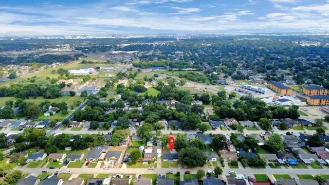 a view of city and mountain