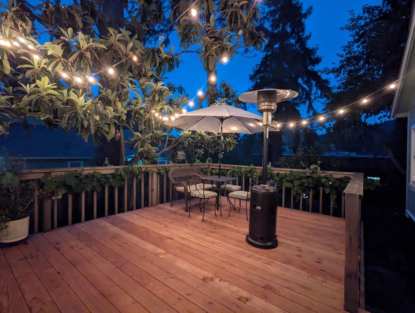 280 Main Street Ben Lomond, CA 95005 - Photo 47 of 47 a view of a patio with dining table and chairs
