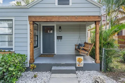 a front view of a house with shower