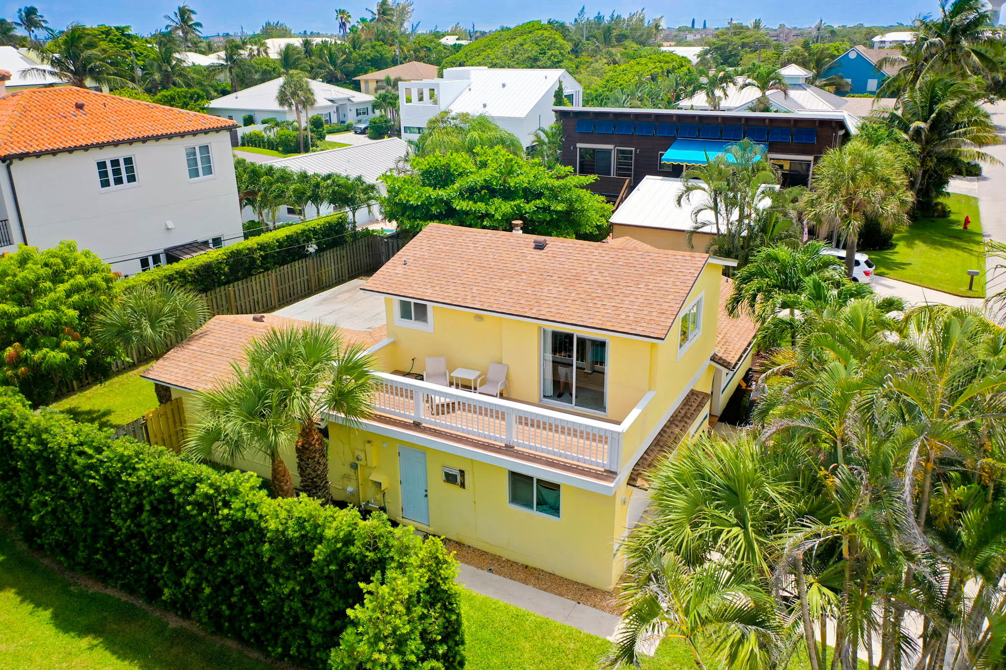 16 Sailfish Lane Ocean Ridge, FL 33435 - Photo 3 of 37 an aerial view of a house with a yard