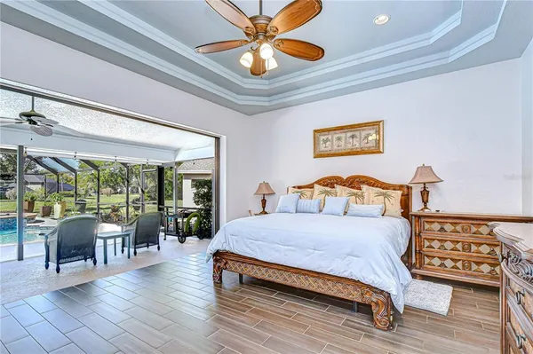 a spacious bathroom with a granite countertop sink mirror and double