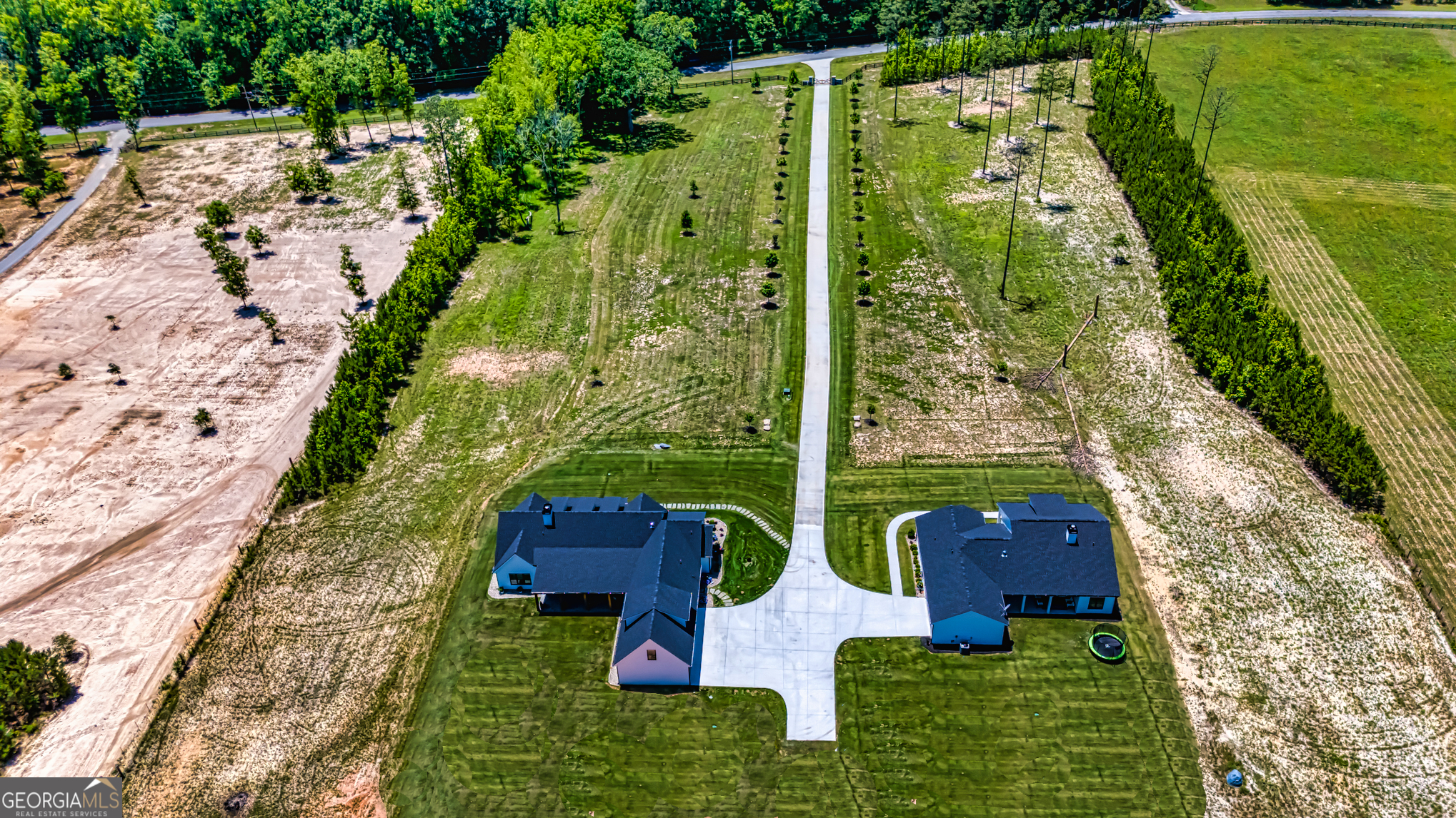 11084 Mt Carmel Road Senoia, GA 30276 - Photo 53 of 136 an aerial view of house with yard