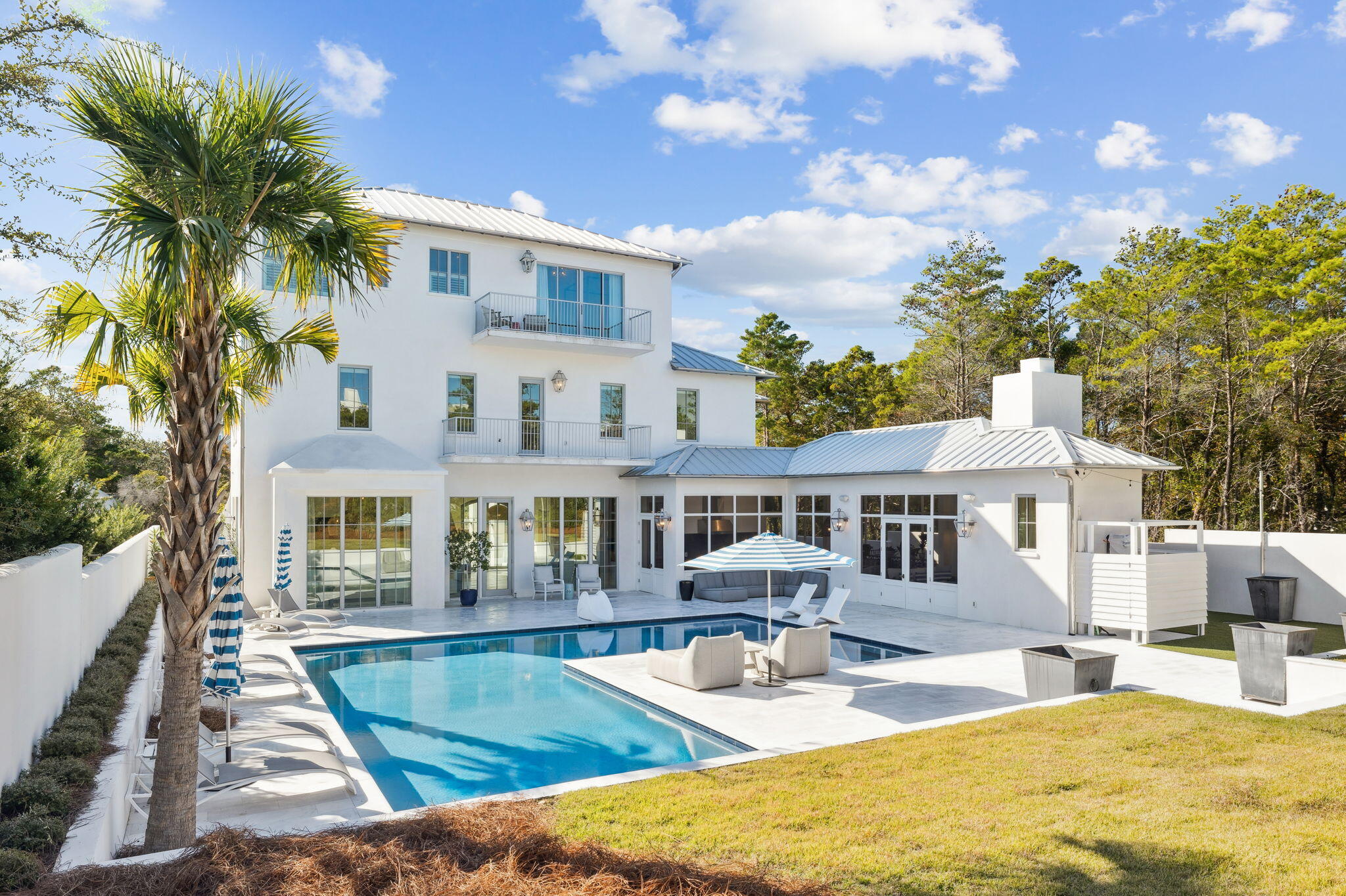 306 Walton Rose Lane Inlet Beach, FL 32461 - Photo 115 of 117 a view of a house with swimming pool and sitting area