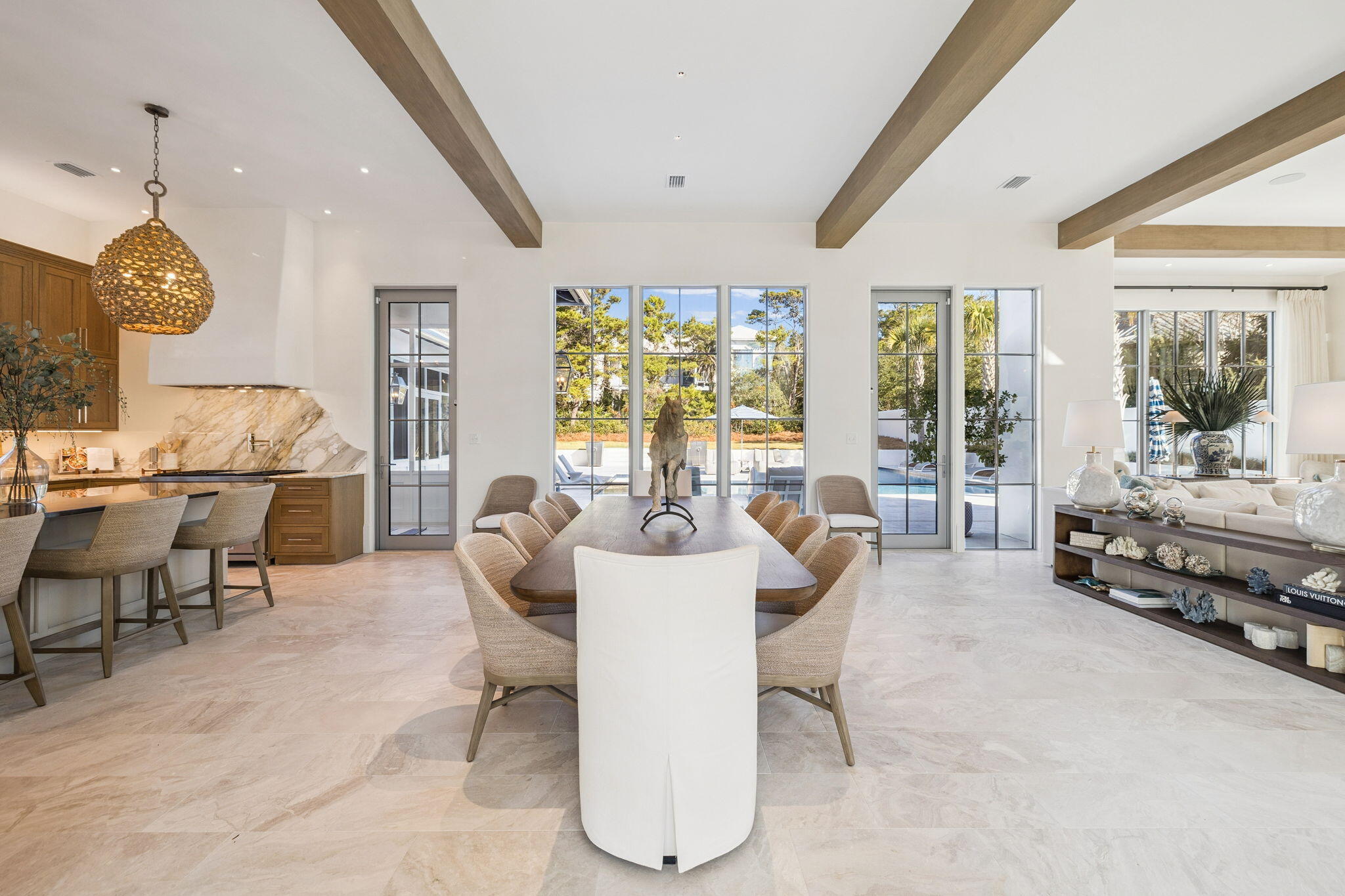 306 Walton Rose Lane Inlet Beach, FL 32461 - Photo 25 of 117 a view of a dining room with furniture window and outside view