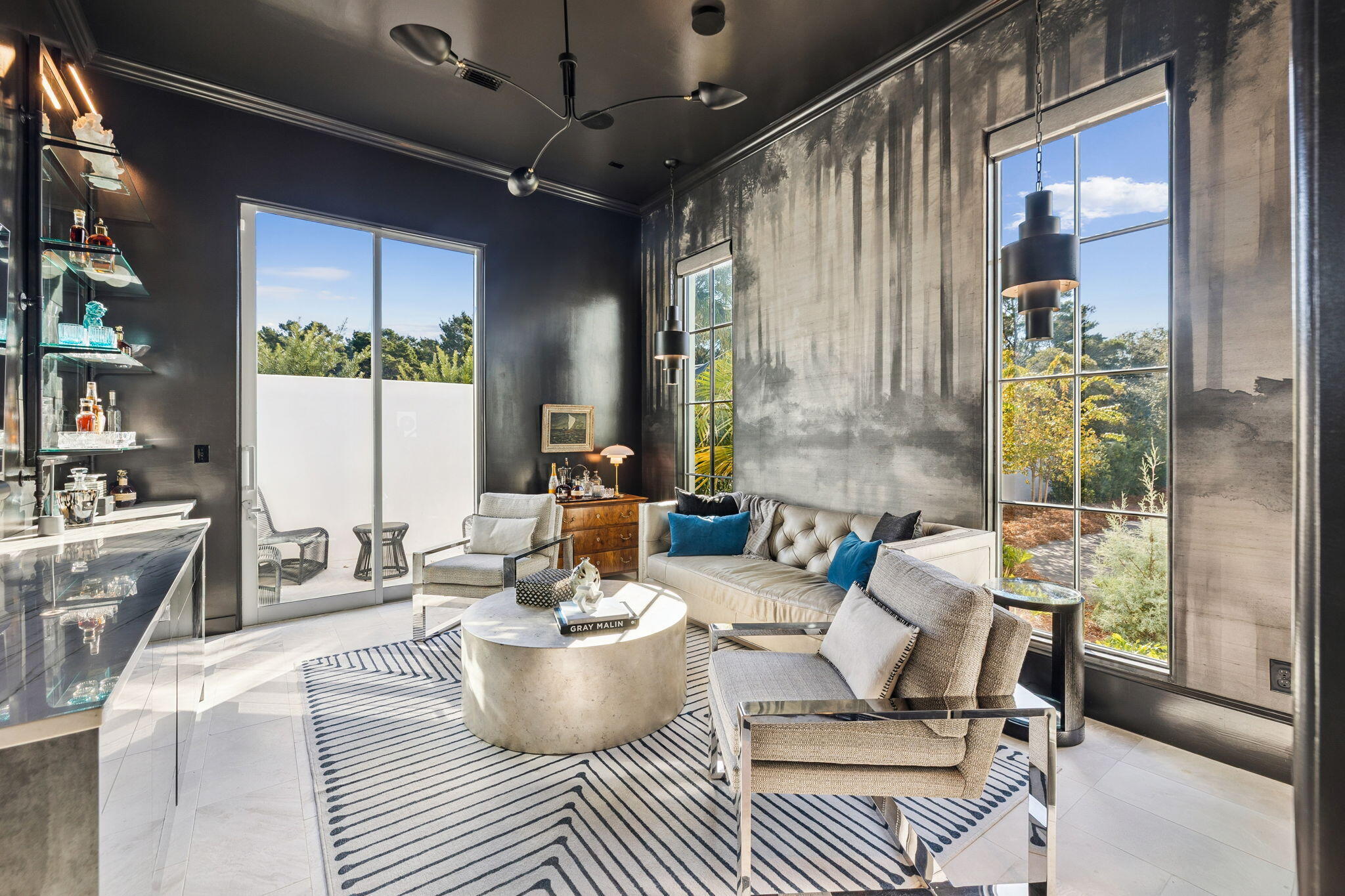 306 Walton Rose Lane Inlet Beach, FL 32461 - Photo 26 of 117 a living room with furniture and a large window