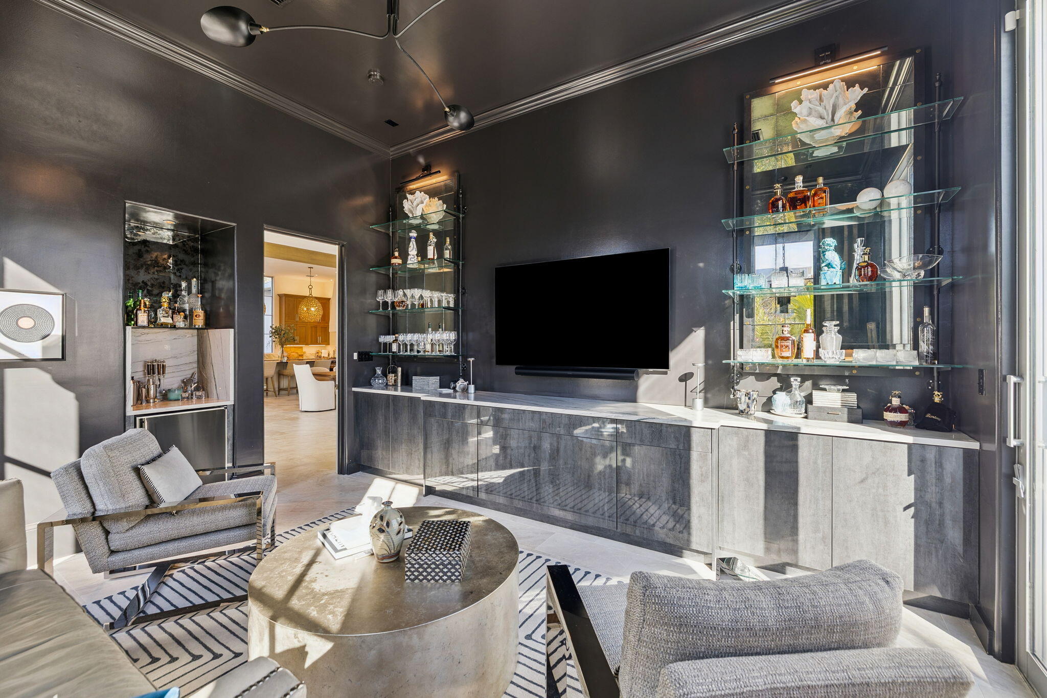 306 Walton Rose Lane Inlet Beach, FL 32461 - Photo 27 of 117 a living room with patio furniture and a flat screen tv