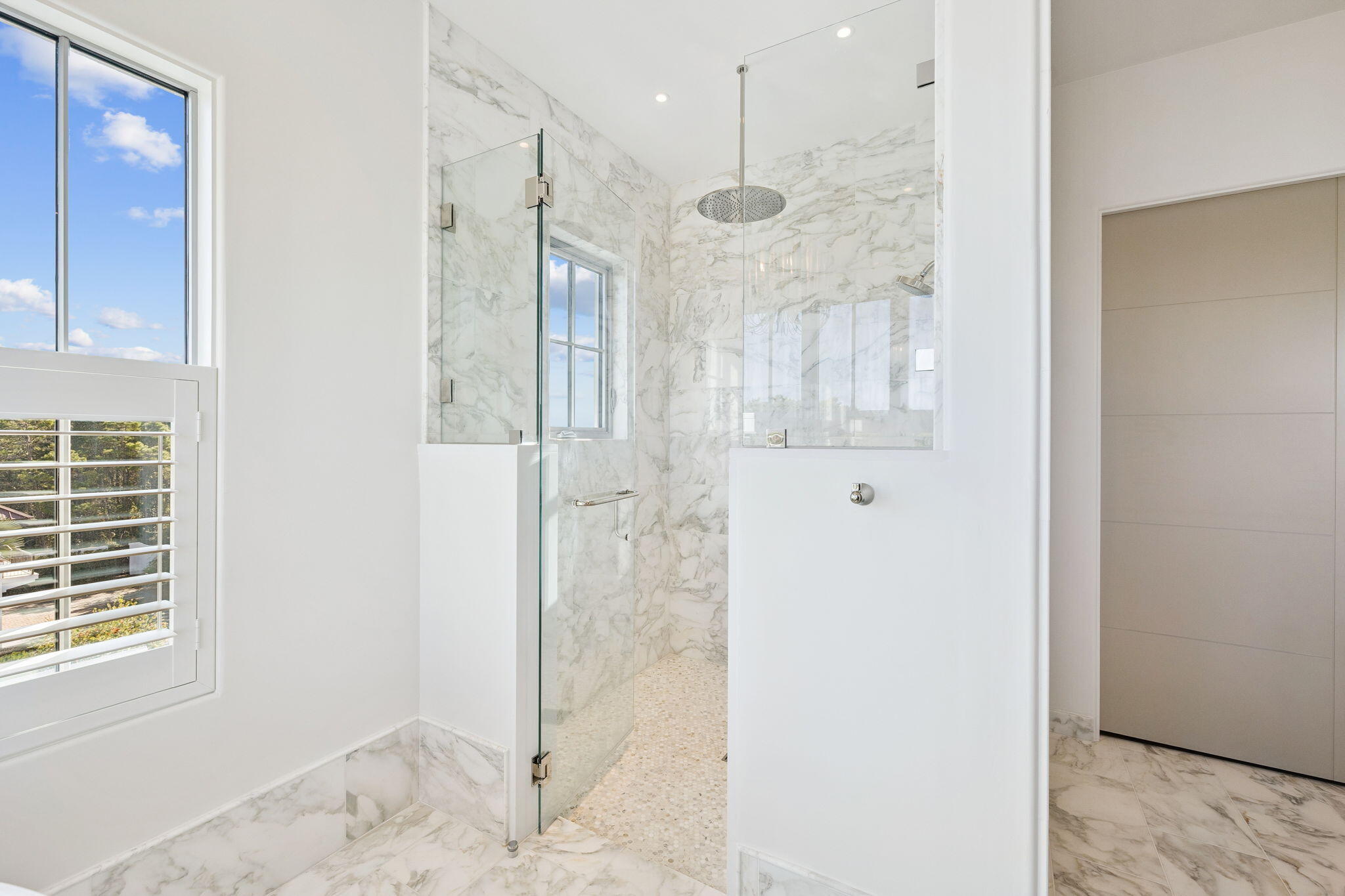 306 Walton Rose Lane Inlet Beach, FL 32461 - Photo 45 of 117 a view of a bathroom with a shower and a sink