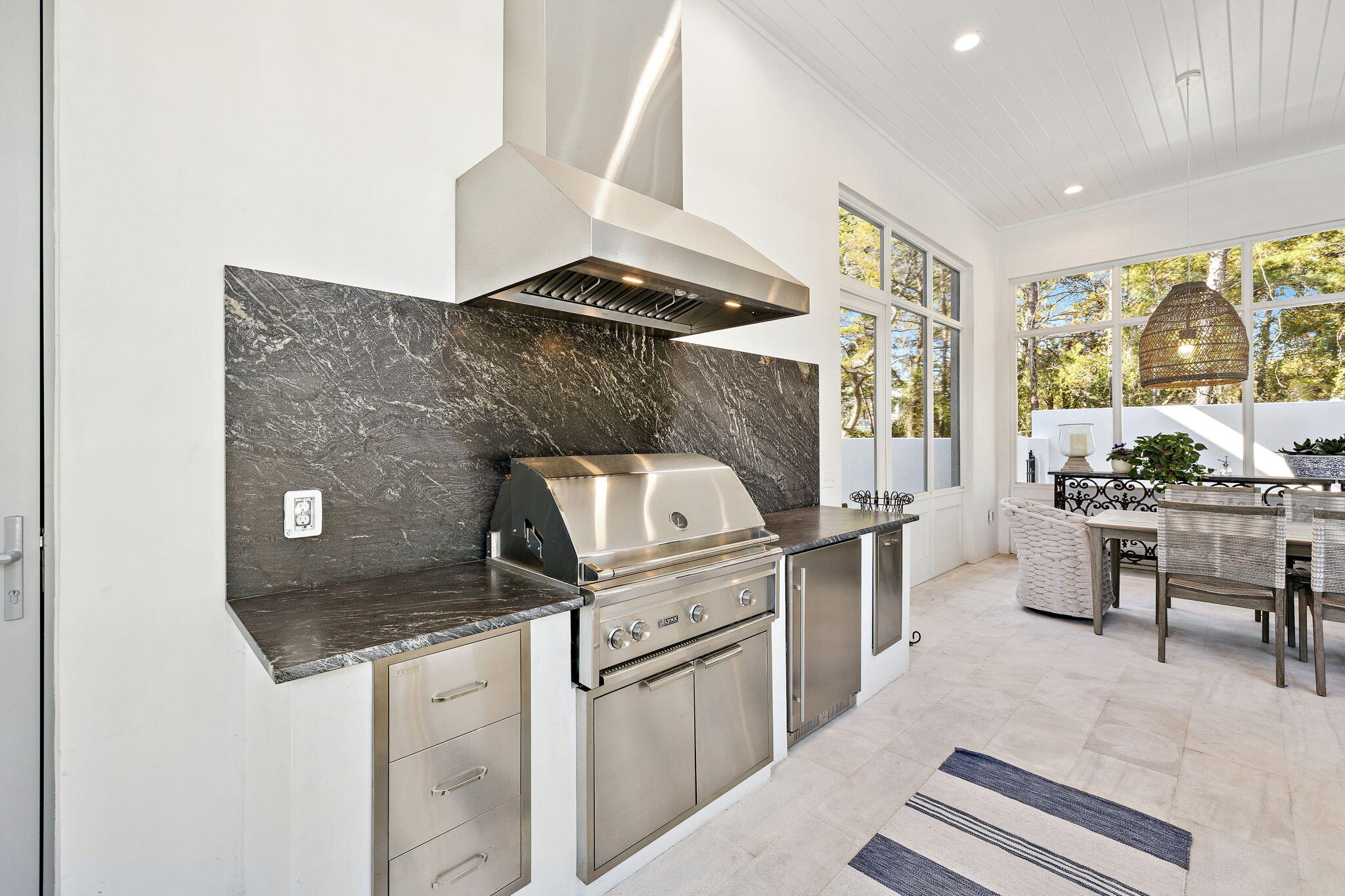 306 Walton Rose Lane Inlet Beach, FL 32461 - Photo 47 of 117 a kitchen with stainless steel appliances granite countertop a stove a sink and a refrigerator