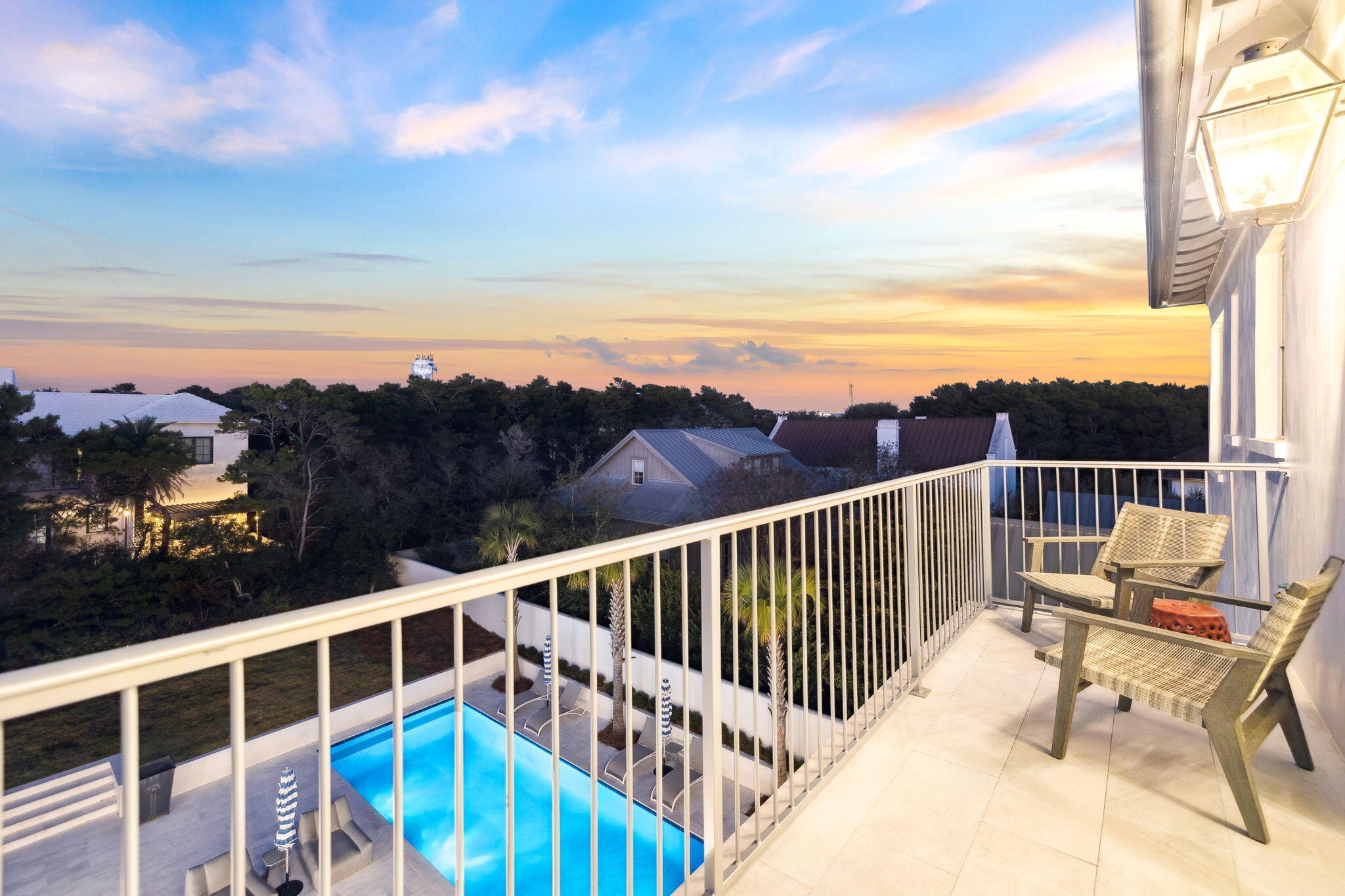 306 Walton Rose Lane Inlet Beach, FL 32461 - Photo 8 of 117 a view of a balcony with wooden floor next to a yard