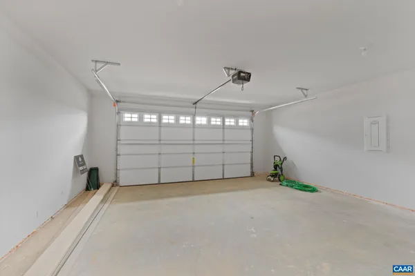 a view of a garage