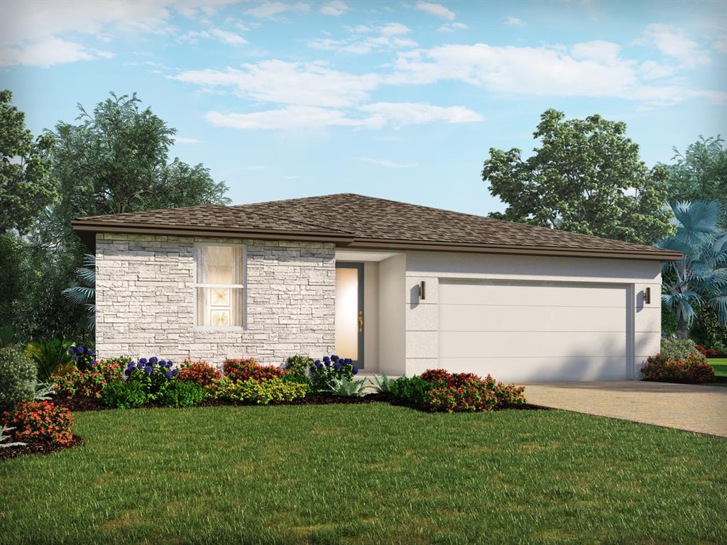 4511 Campfire Road St. Cloud, FL 34772 - Photo 1 of 1 a front view of house with a garden
