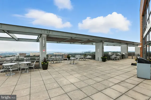 a view of terrace with seating space