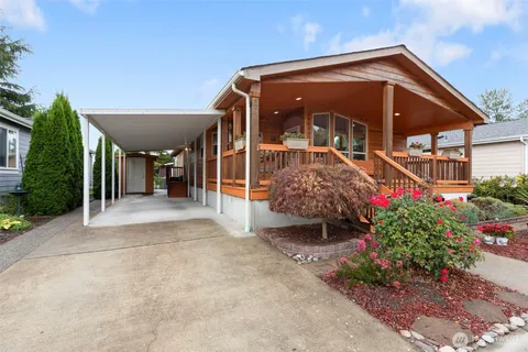 a view of a house with a porch