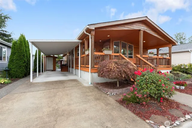 a view of a house with a porch