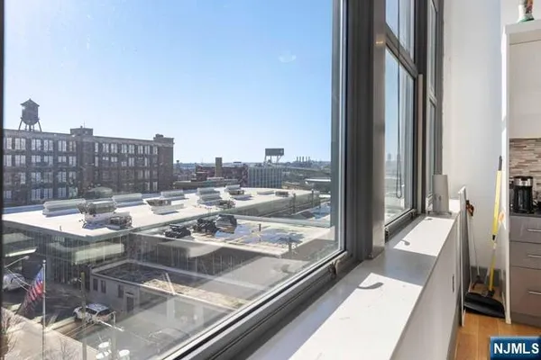 a view of a city from a balcony