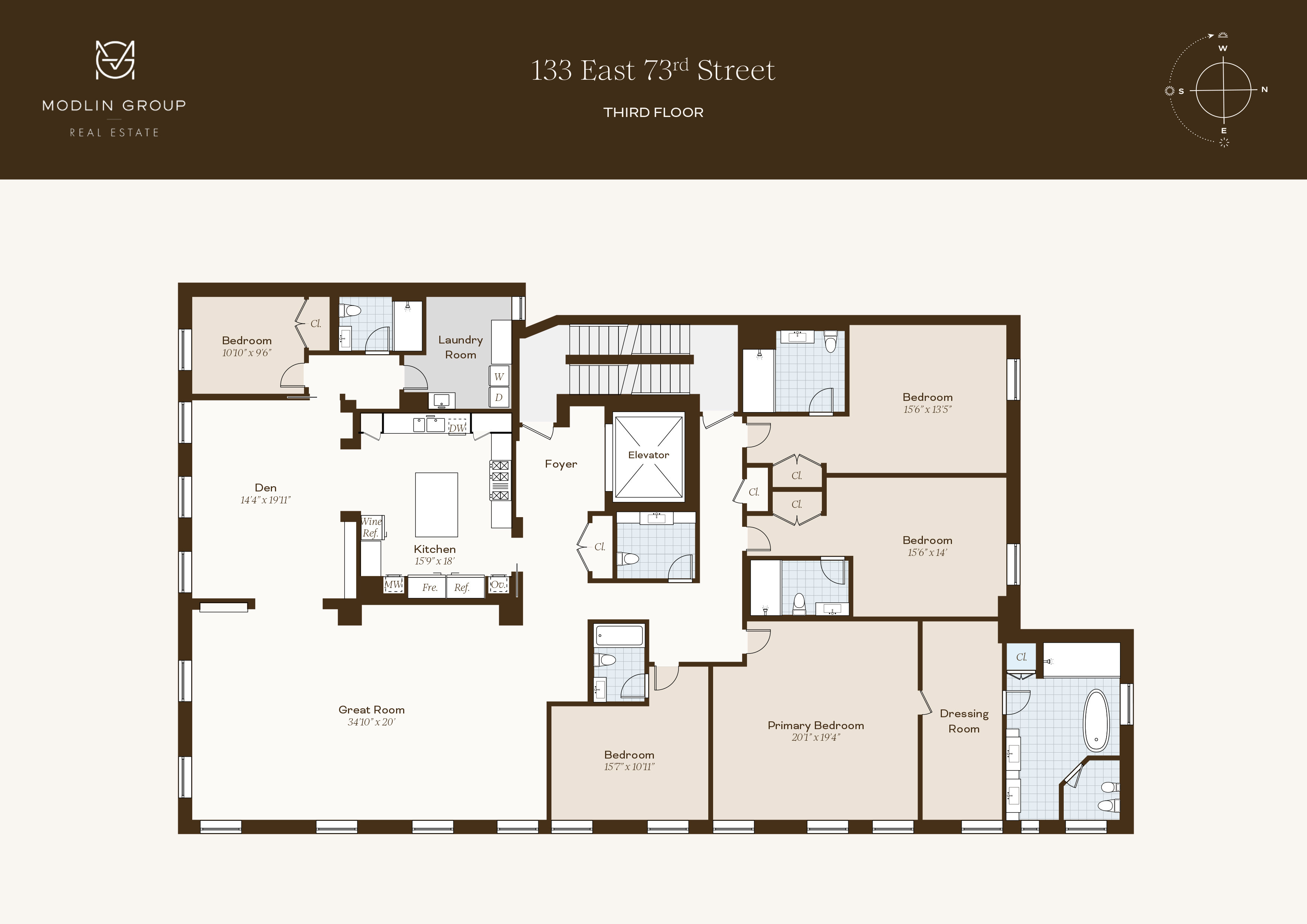 133 East 73rd Street, Unit 3 Manhattan, NY 10021 - Photo 12 of 12 a picture of a floor plan