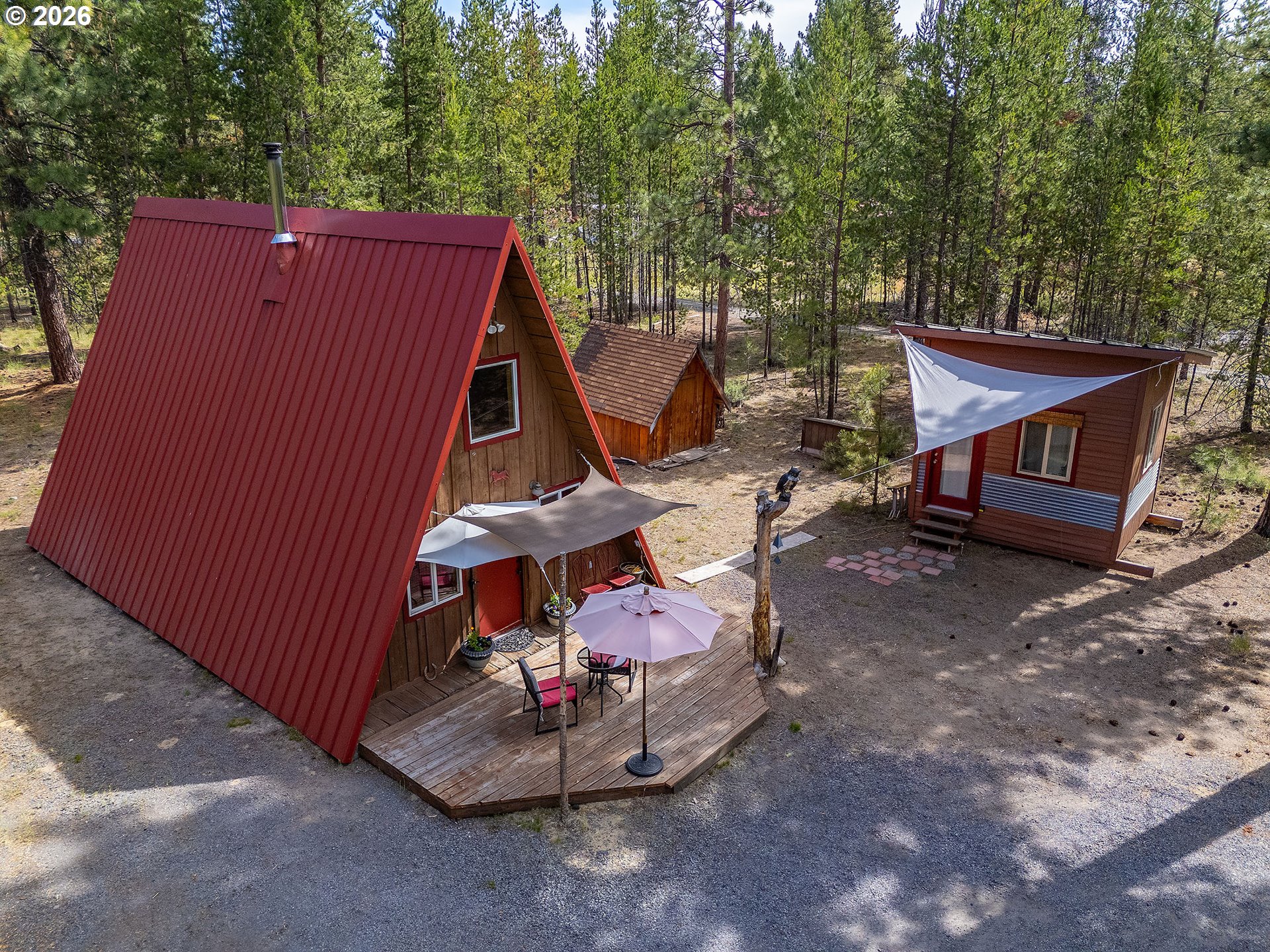 15635 6th Street La Pine, OR 97739 - Photo 1 of 30 a backyard of a house with seating space