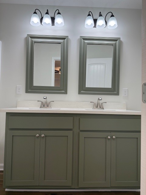 22 Ghea Road Normandy, TN 37360 - Photo 39 of 40 a bathroom with double vanity sink and a mirror