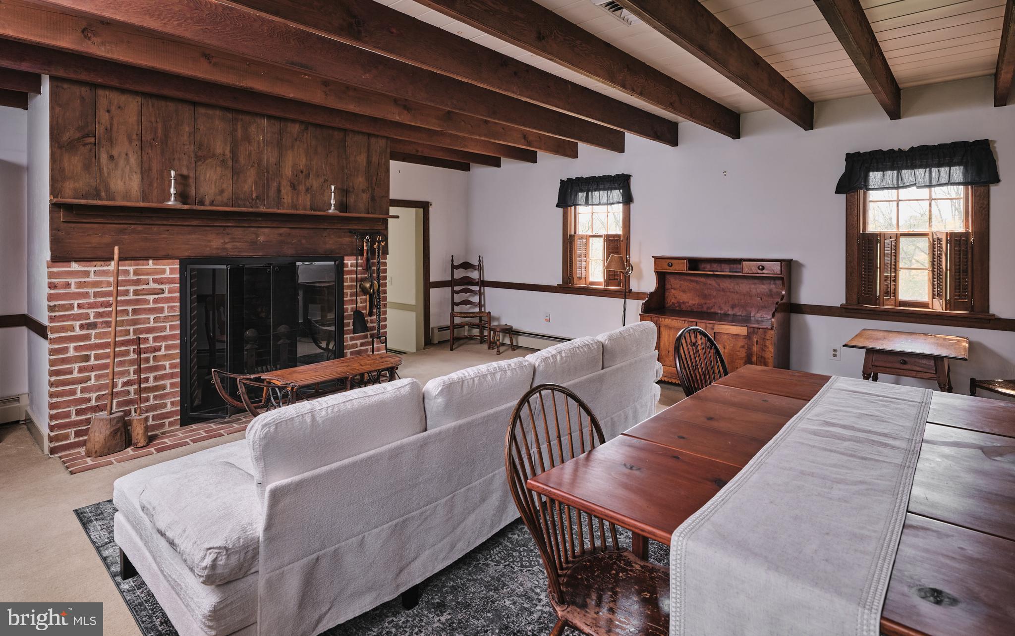 3501 Allentown Road Hatfield, PA 19440 - Photo 23 of 51 Large modern brick fireplace - Family roon