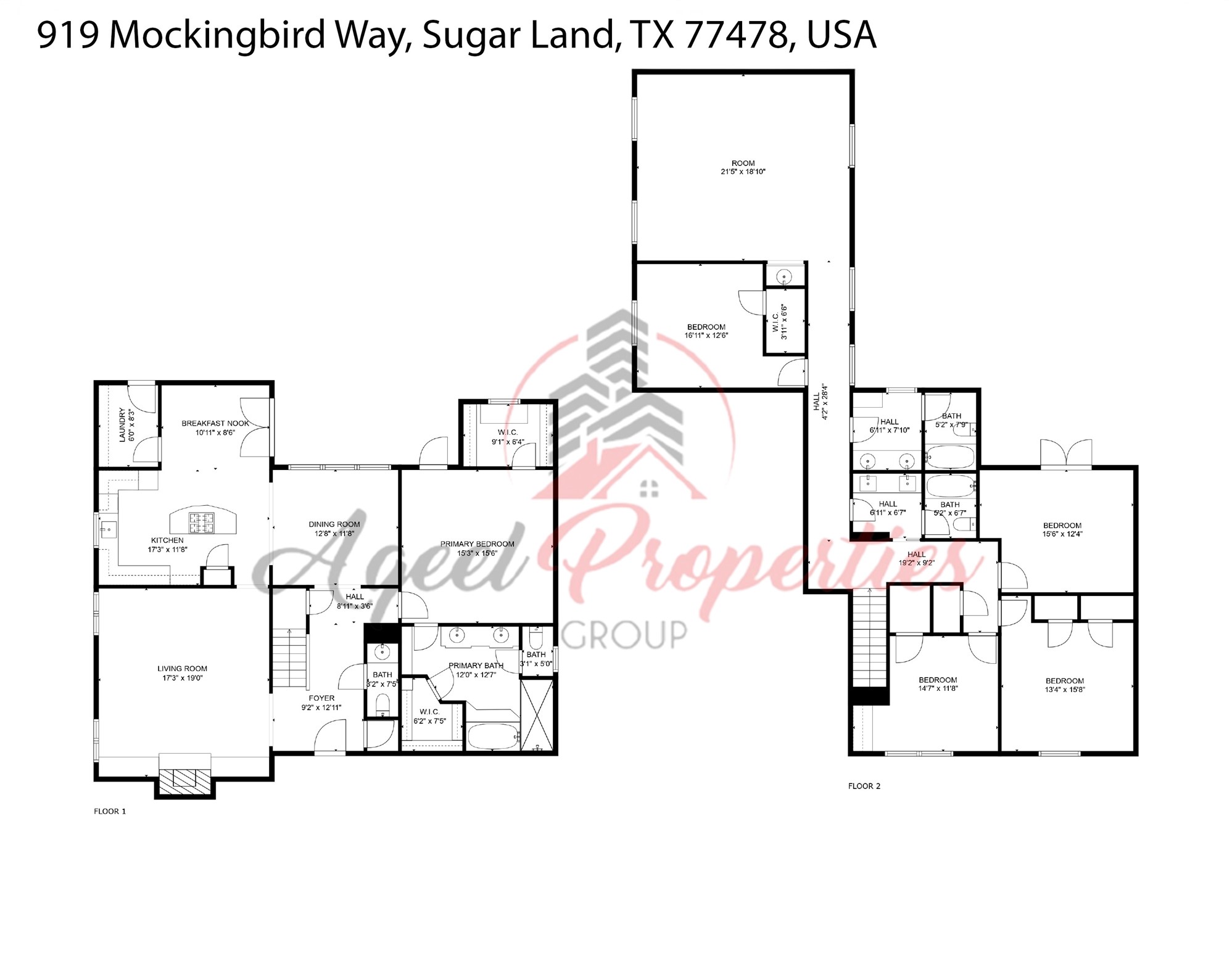 919 Mockingbird Way Sugar Land, TX 77478 - Photo 41 of 41 Floor Plan