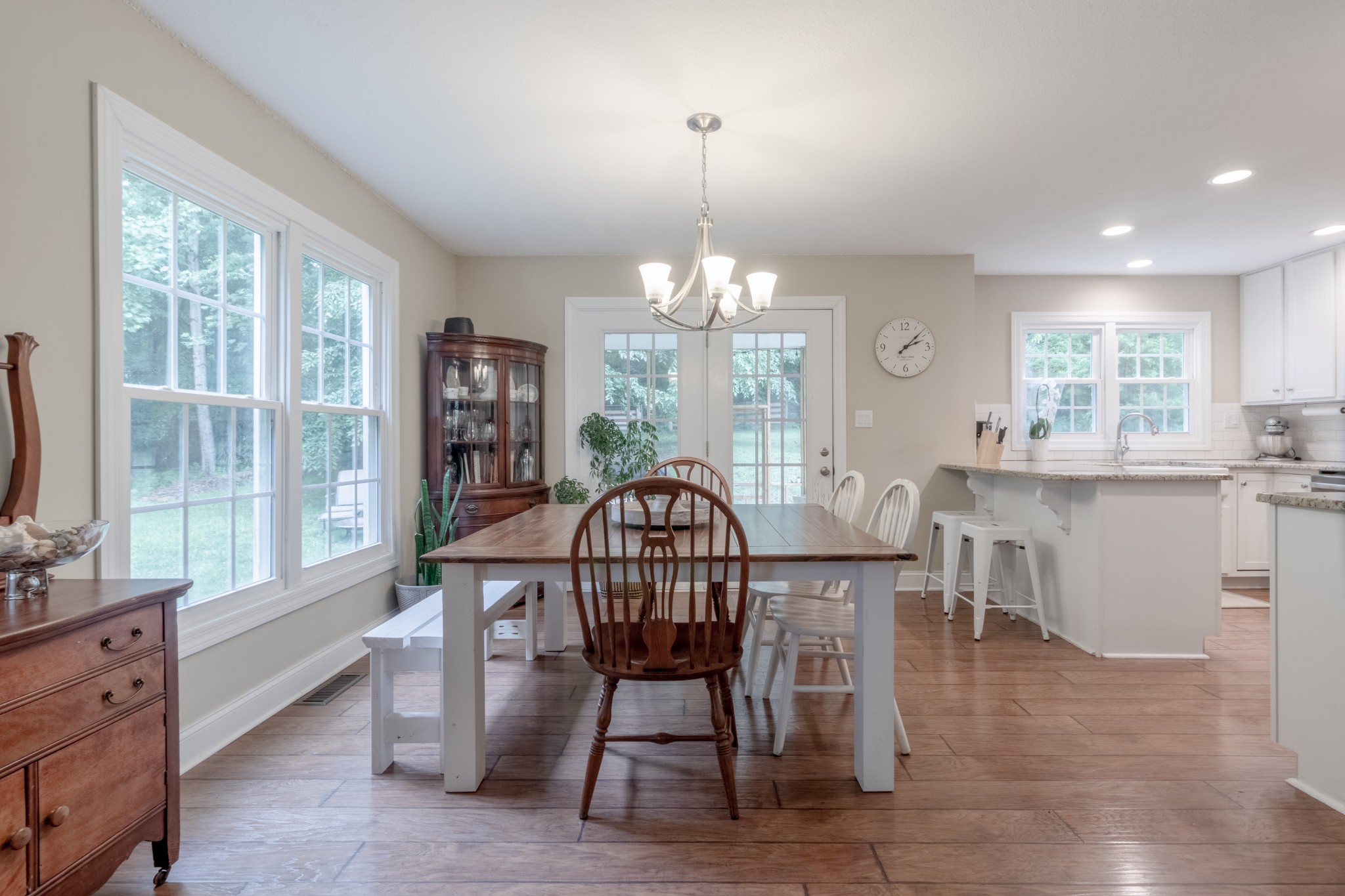491 Harper Road Clarksville, TN 37043 - Photo 8 of 33 a view of a dining room with furniture window and wooden floor