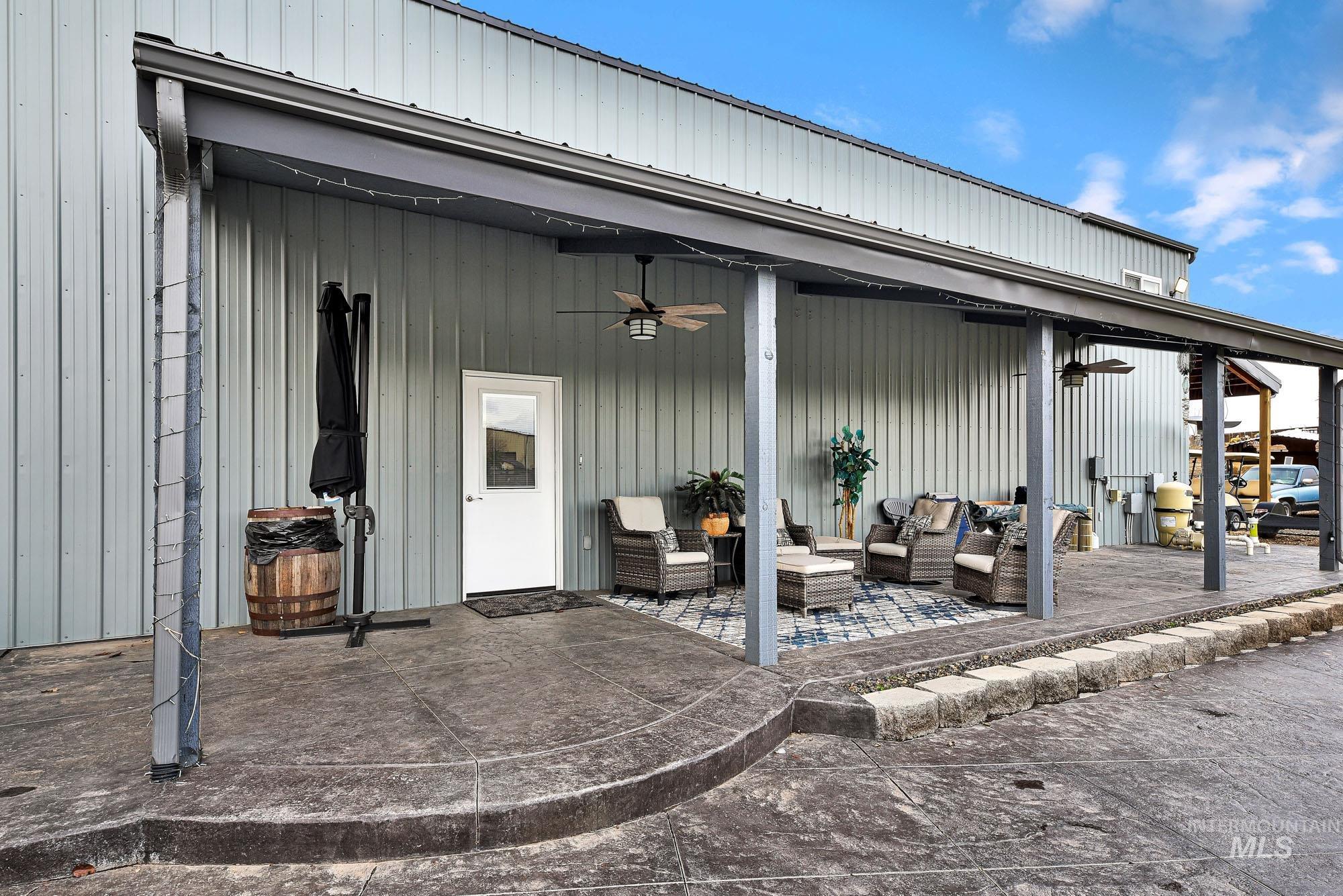 3630 Beverly Street Boise, ID 83709 - Photo 48 of 50 View of patio / terrace with a ceiling fan and outdoor lounge area
