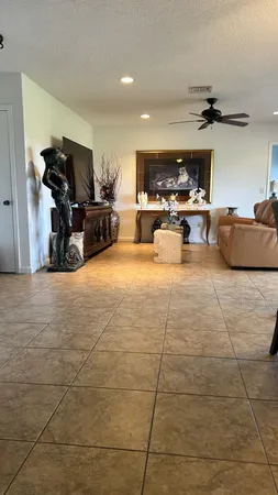 a room with gym equipment and a mirror