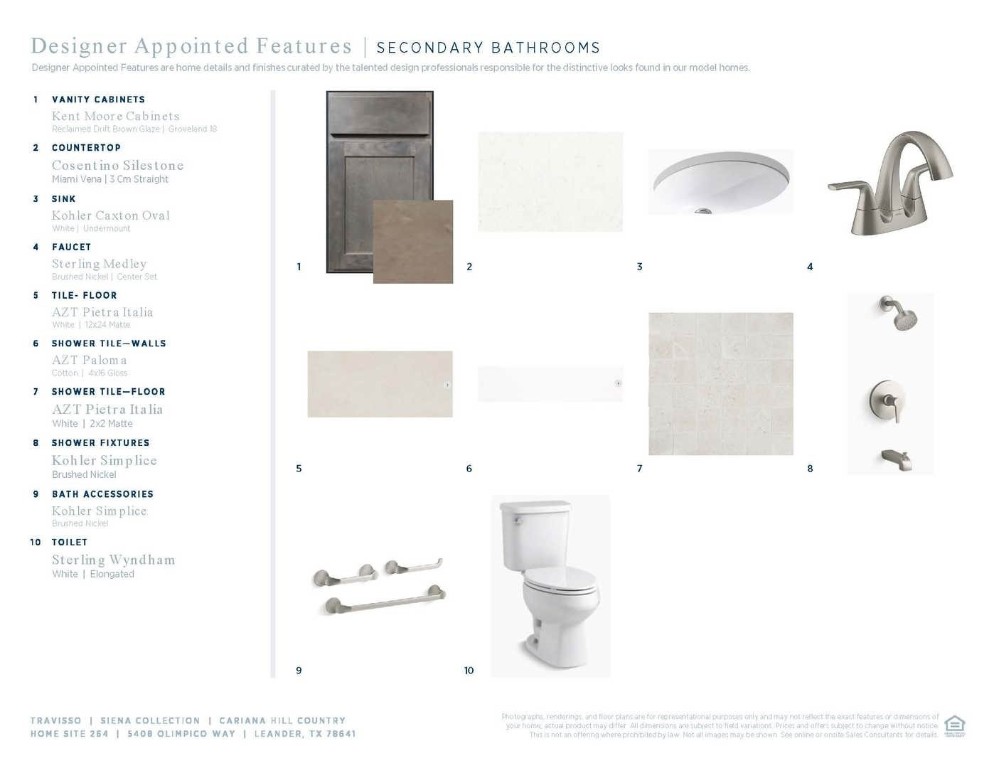 5408 Olimpico Way Leander, TX 78641 - Photo 10 of 10 a bathroom with a sink a toilet and mirror