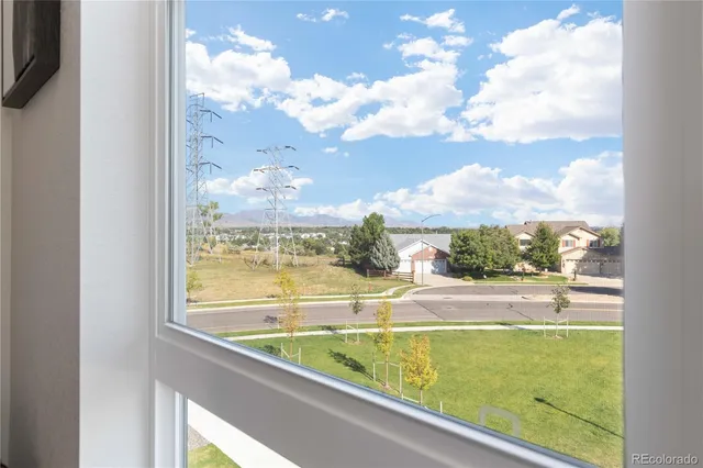 a view of sky from window