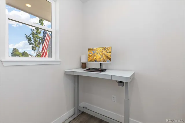 a room with a window