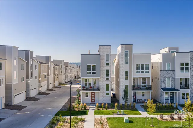 a view of a city with tall buildings