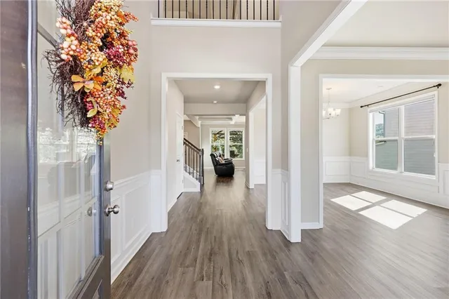 wooden floor in a gallery