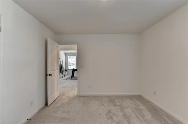 a view of an empty room