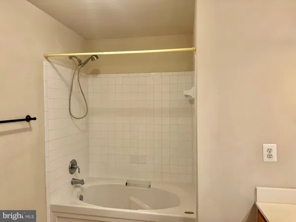 a bathroom with a bath tub and a shower