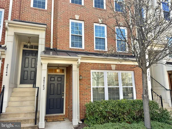 front view of a brick house