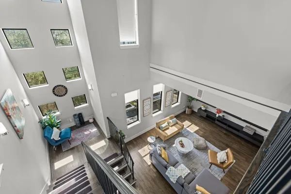 a view of living room with furniture