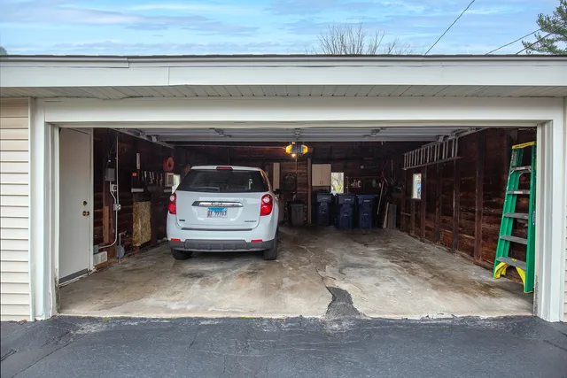 a view of parking garage