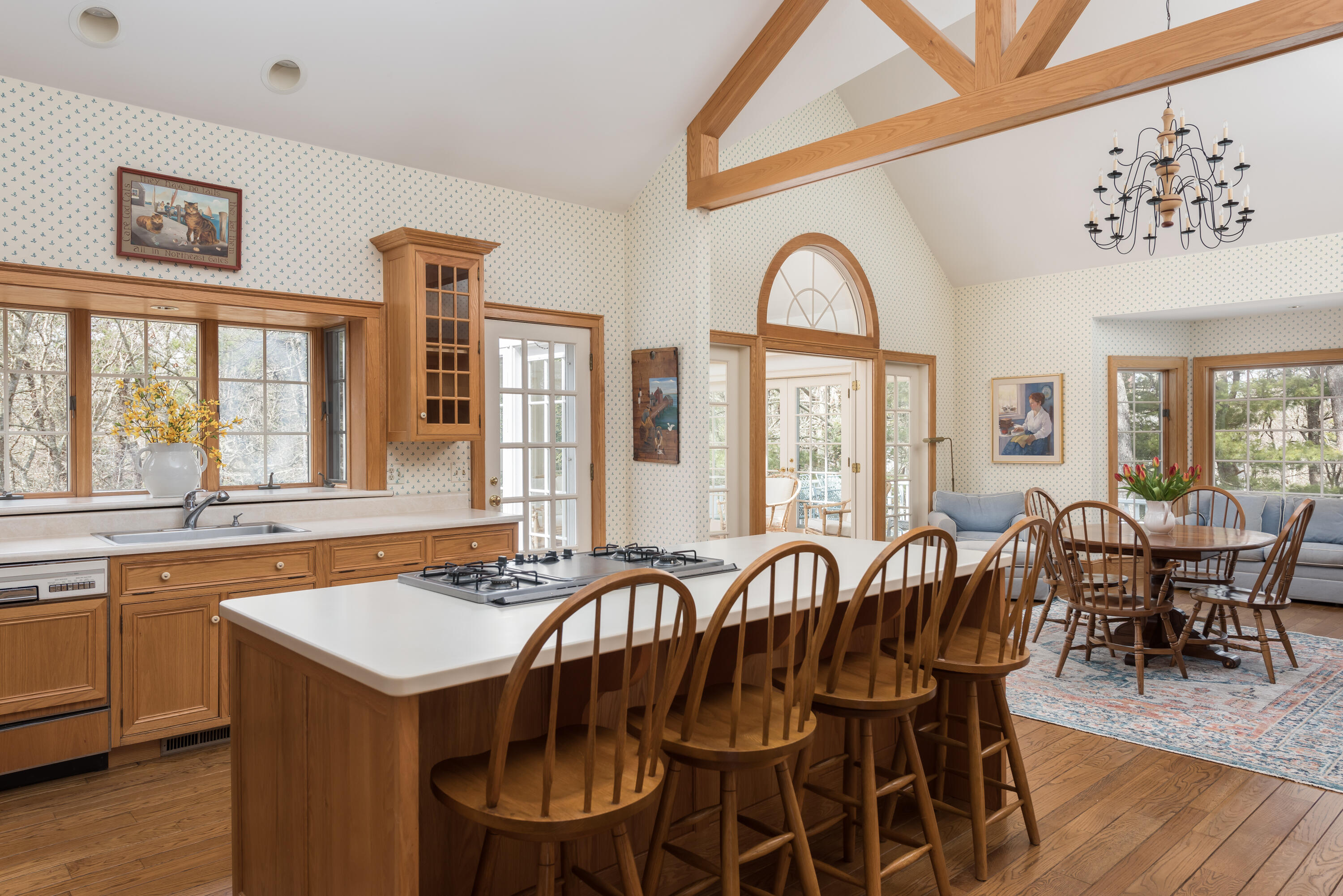 100 Ice Valley Road Osterville, MA 02655 - Photo 9 of 22 a view of a a dining room with furniture window and wooden floor