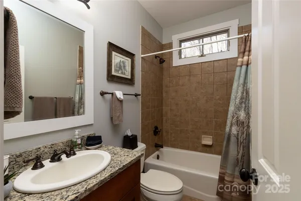 a bathroom with a sink toilet a bathtub and shower