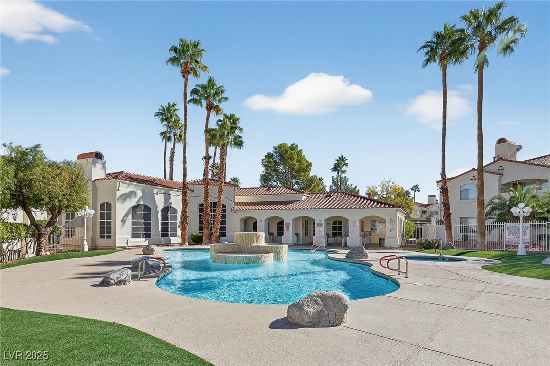 698 South Racetrack Road, Unit 1222 Henderson, NV 89015 - Photo 28 of 31 Community pool with a patio