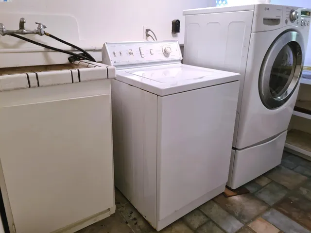a view of a room with wooden roof