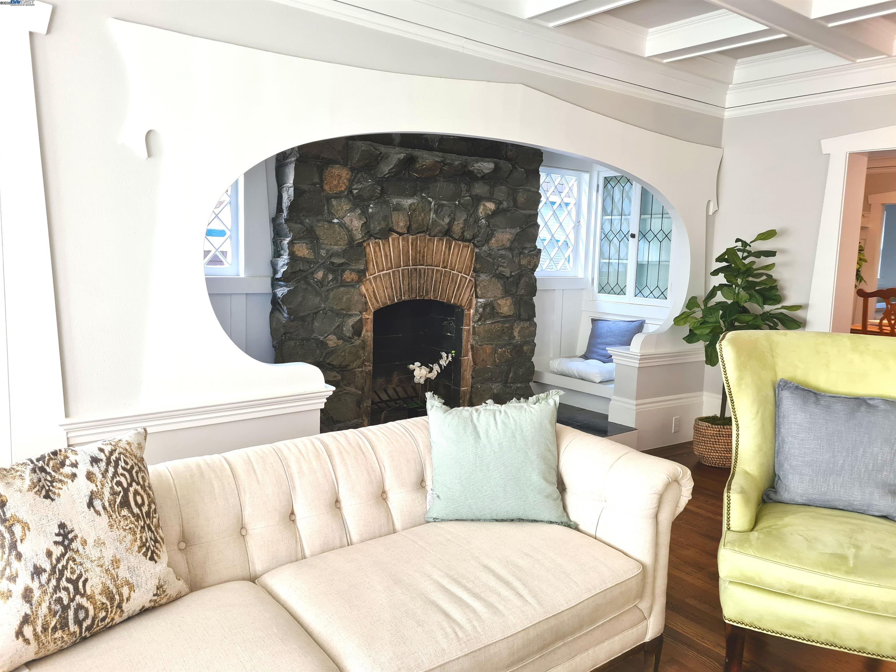 3103 Central Alameda, CA 94501 - Photo 6 of 50 a living room with furniture and a fireplace