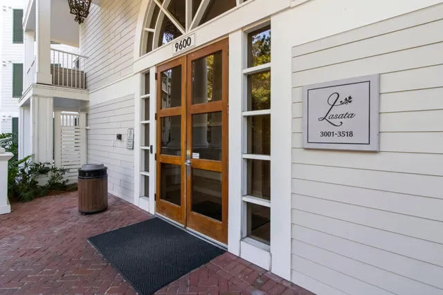 a view of outdoor space garage and window