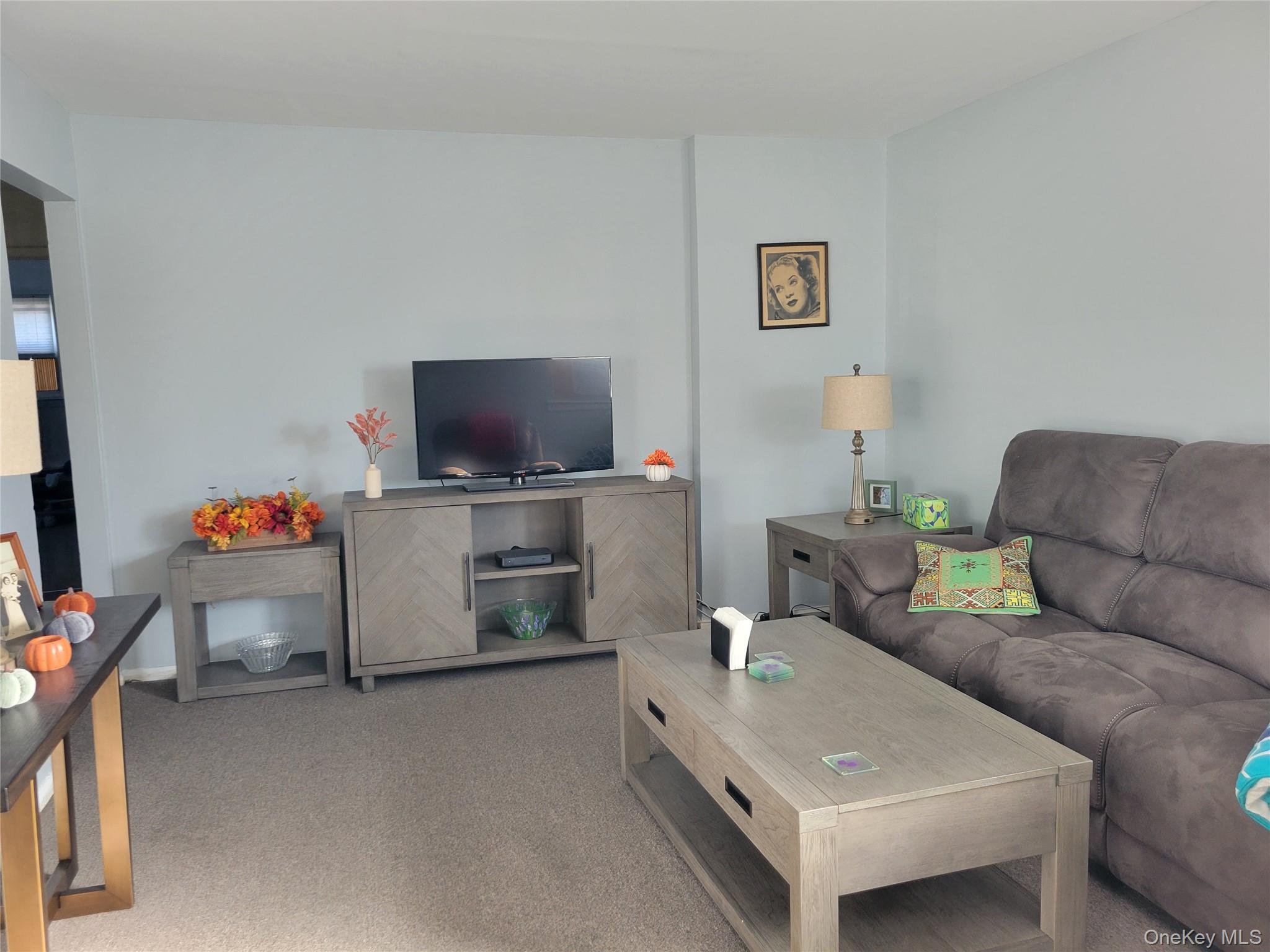 16-49 200th Street Queens, NY 11360 - Photo 5 of 8 a living room with furniture and a flat screen tv