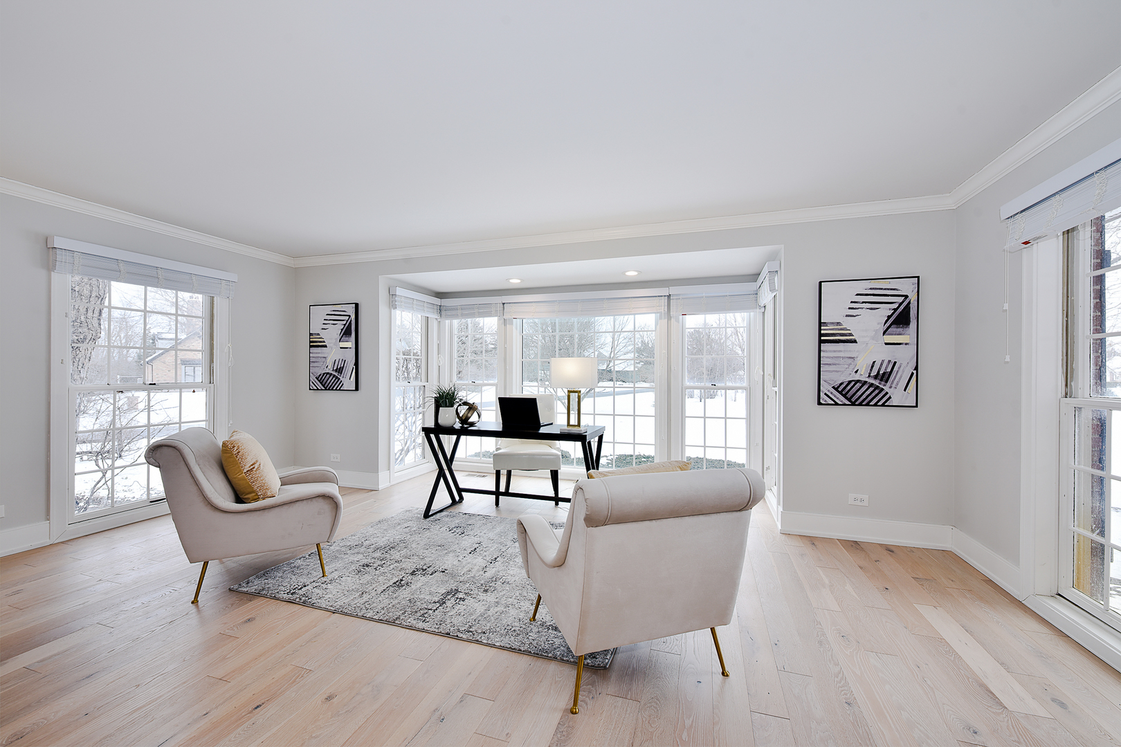 688 Thompson's Way Inverness, IL 60067 - Photo 12 of 34 a living room with furniture and a large window