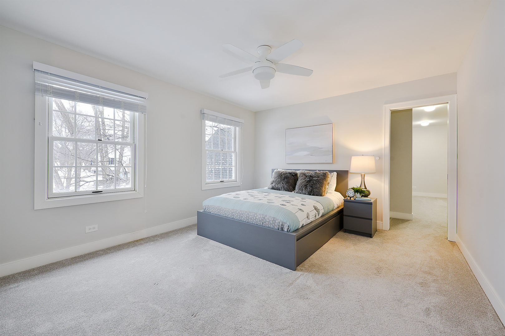 688 Thompson's Way Inverness, IL 60067 - Photo 25 of 34 a spacious bedroom with a bed and a window