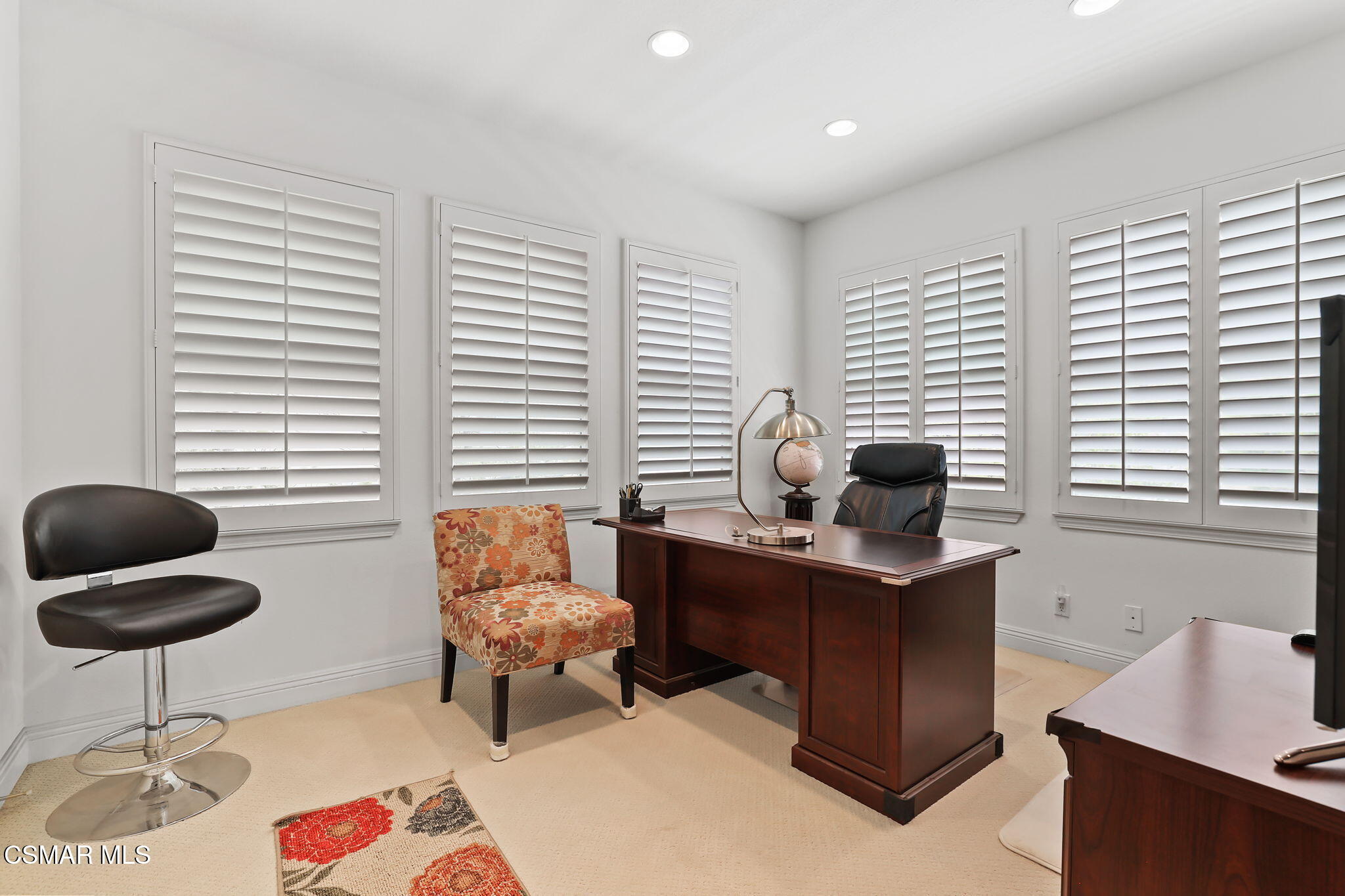 20253 Vía Galileo Porter Ranch, CA 91326 - Photo 34 of 41 a view of a workspace with furniture and a window