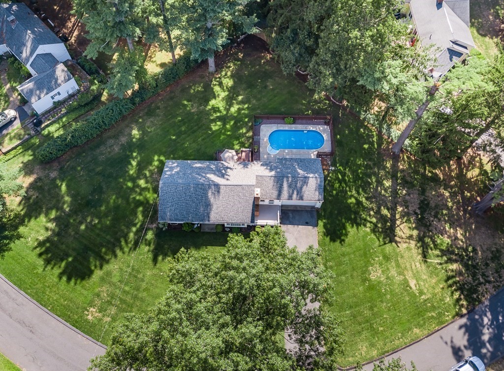2 East Colonial Road Wilbraham, MA 01095 - Photo 39 of 42 an aerial view of a house with a yard basket ball court and outdoor seating
