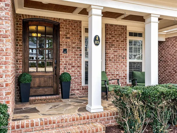 a view of a entryway front of a house