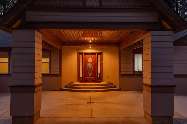 a view of a house with a balcony